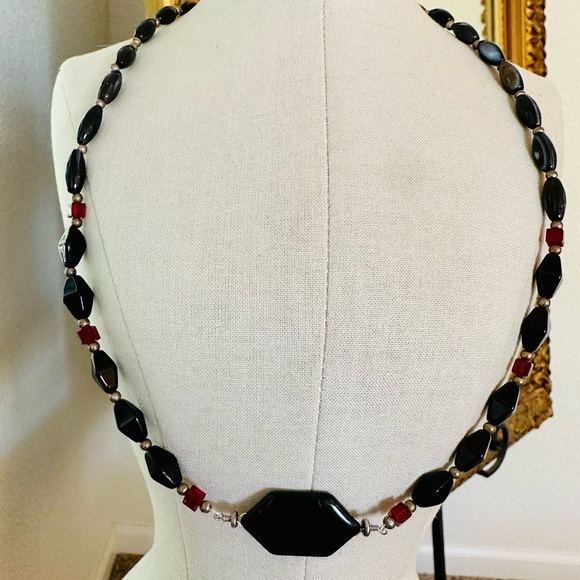 Vintage Semiprecious stone Necklace - Picture 11 of 16